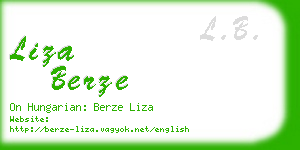 liza berze business card